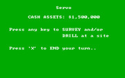 Oil Barons for IBM PC/Compatibles - Survey or drill at a site?