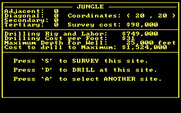Oil Barons for IBM PC/Compatibles - Jungle region overview.