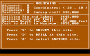 Oil Barons for IBM PC/Compatibles - Here's some details on a mountainous region.