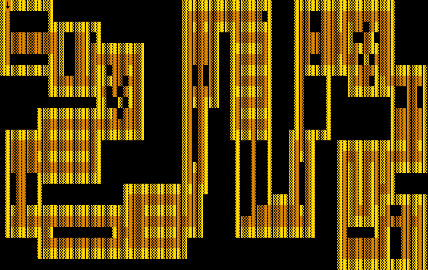 One Hundred and One Monochrome Mazes IBM PC/Compatibles Screenshot: Another of the 101 mazes...