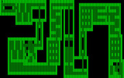 One Hundred and One Monochrome Mazes for IBM PC/Compatibles - The very first maze in the game.