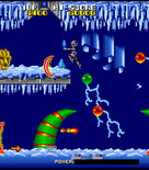 Galivan: Cosmo Police for Arcade - Jumping up to another platform...