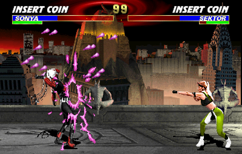 Mortal Kombat 3 Arcade Screenshot: Game demo.
