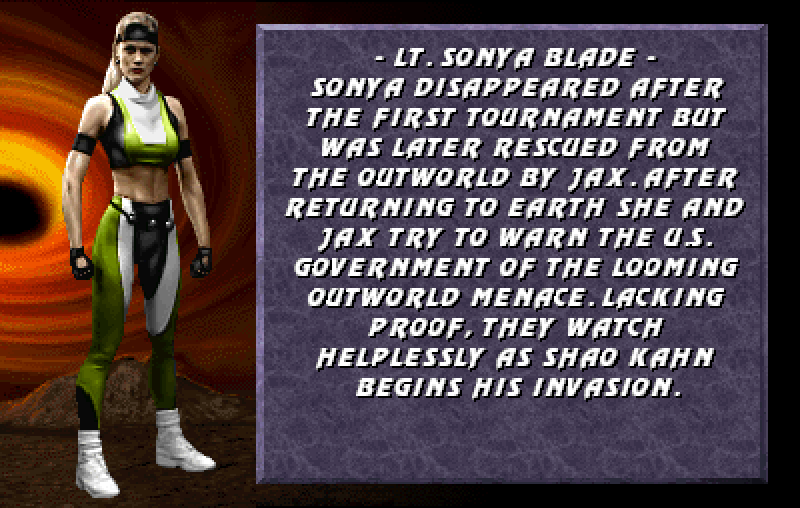 Mortal Kombat 3 Arcade Screenshot: One of our characters.