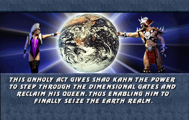 Mortal Kombat 3 Arcade Screenshot: The story continued...