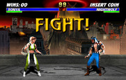 Mortal Kombat 3 for Arcade - The game begins! Fight!