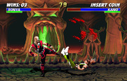 Mortal Kombat 3 for Arcade - Sonya is knocked down...