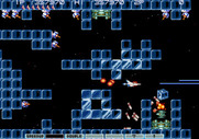 Gradius III for Arcade - Blocks may suddenly appear here to block your path.