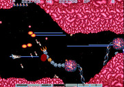 Gradius III for Arcade - Entering a dangerously narrow area...