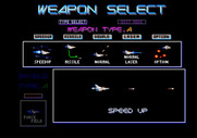 Gradius III for Arcade - You can select from several different weapons configurations.