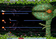 Gradius III for Arcade - The giant plant-like end of level boss...