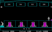 Math Blaster! for IBM PC/Compatibles - Starting the Math Blaster game.