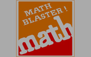 Math Blaster! for IBM PC/Compatibles - Title screen (1986 version).
