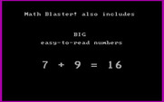 Math Blaster! for IBM PC/Compatibles - Demo mode - one of the game features.