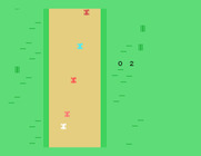 Speed Race for TI-99/4A - Game start.