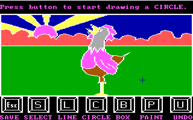 Story Maker IBM PC/Compatibles Screenshot: You can also edit the included pictures.
