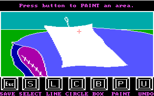 Story Maker IBM PC/Compatibles Screenshot: Another included picture...a pillow.