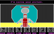 Story Maker for IBM PC/Compatibles - When done, save your masterpiece and return to the menu.