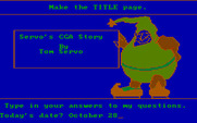 Story Maker for IBM PC/Compatibles - First, I can setup a title page.