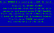 Story Maker for IBM PC/Compatibles - Welcome to Story Maker! The first page of instructions...
