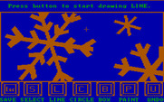 Story Maker for IBM PC/Compatibles - Here's the included drawing of snow...