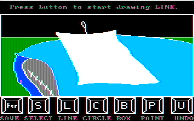 Story Maker IBM PC/Compatibles Screenshot: Another included drawing.