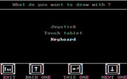 Story Maker for IBM PC/Compatibles - You can select one of several input devices to draw pictures.