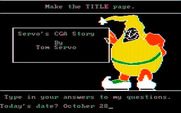 Story Maker for IBM PC/Compatibles - First, create a title card for your new story.