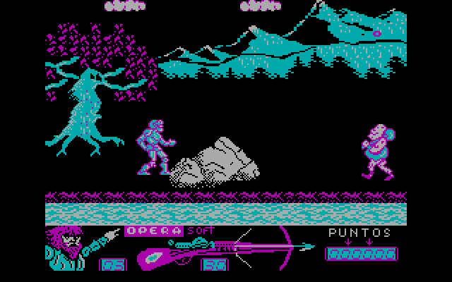 Guillermo Tell IBM PC/Compatibles Screenshot: Game start.