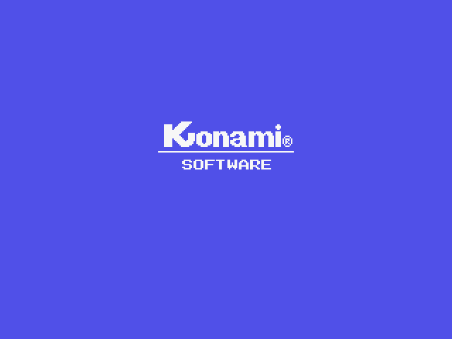 Konami's Ping Pong MSX Screenshot: Konami presents...