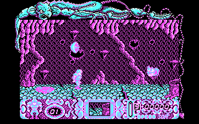 Mutan Zone IBM PC/Compatibles Screenshot: The game begins here!