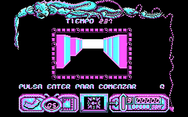 Mutan Zone IBM PC/Compatibles Screenshot: Entering a maze...