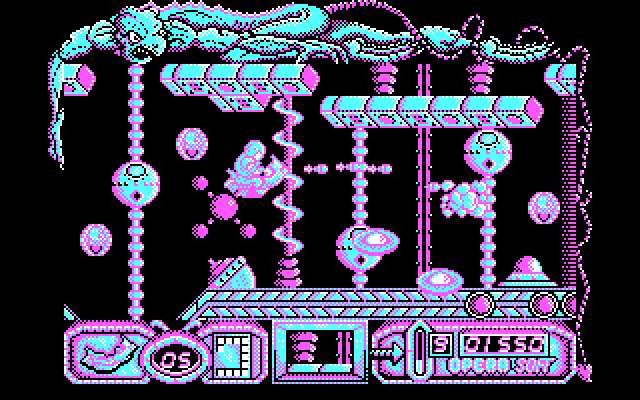 Mutan Zone IBM PC/Compatibles Screenshot: Incoming opponents, be careful!