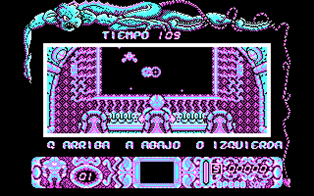 Mutan Zone IBM PC/Compatibles Screenshot: Help text is displayed while you attack some incoming opponents!