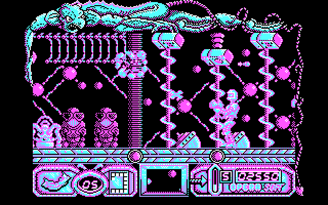 Mutan Zone IBM PC/Compatibles Screenshot: I'm hit!