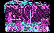 Mutan Zone for IBM PC/Compatibles - Ducking under enemy fire.
