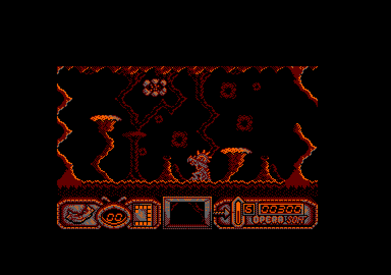 Mutan Zone Amstrad CPC Screenshot: I'm hit!