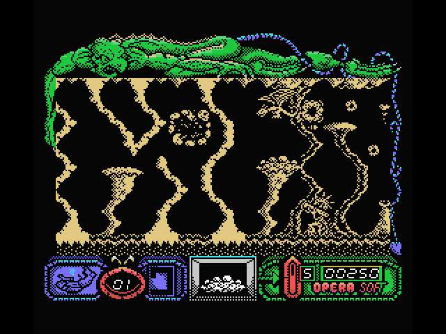 Mutan Zone MSX Screenshot: I'm hit!