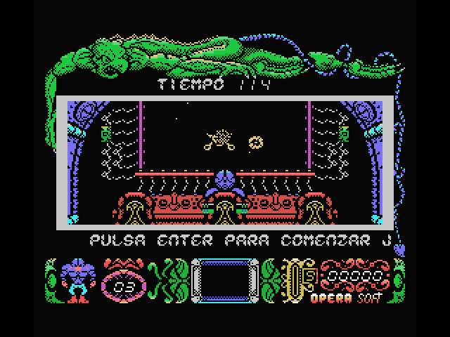 Mutan Zone MSX Screenshot: The game begins...