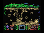 Mutan Zone for MSX - You'll need to watch for attacks from both in front of you and behind...