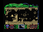 Mutan Zone for MSX - Ducking under dragon fire...