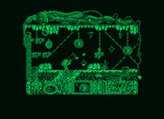 Mutan Zone for Amstrad PCW - Shooting at targets...
