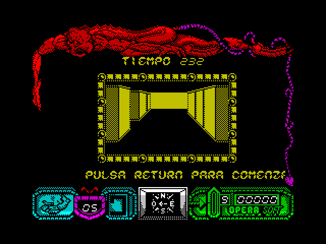 Mutan Zone ZX Spectrum Screenshot: Starting part 2.