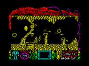 Mutan Zone for ZX Spectrum - I've been hit and turn into a pile of bones!