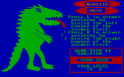 Monster Math for IBM PC/Compatibles - You can choose how you want to enter responses.