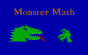 Monster Math for IBM PC/Compatibles - Title screen.