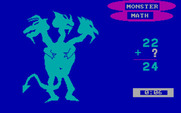 Monster Math for IBM PC/Compatibles - Trying again, so I get a different monster and color palette.