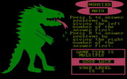 Monster Math for IBM PC/Compatibles - Select how you would like to answer questions.