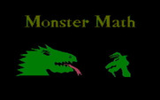 Monster Math for IBM PC/Compatibles - Title screen.