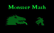 Monster Math for IBM PC/Compatibles - Title screen.